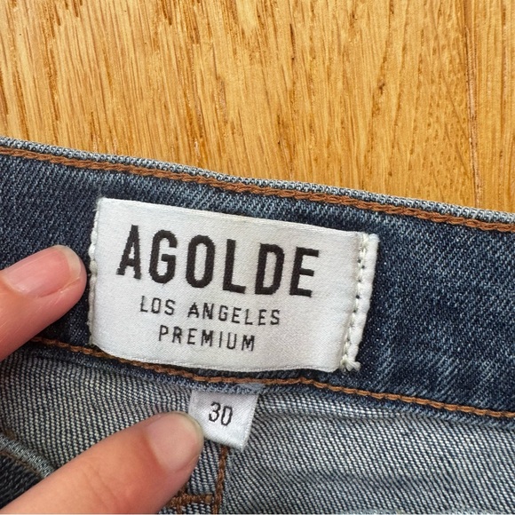 AGOLDE SOPHIE HIGH RISE  SKINNY CROP  DISTRESSSED - 30 - Picture 17 of 17
